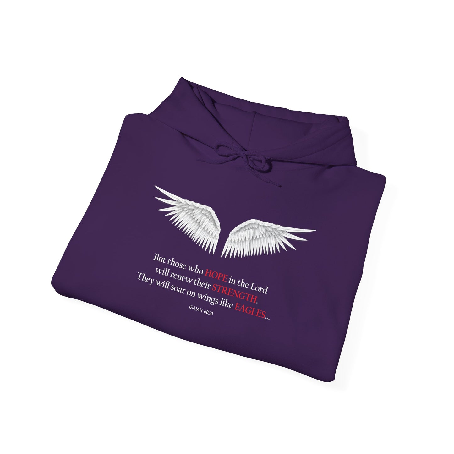 Soar On Wings Like Eagles Unisex Hooded Sweatshirt